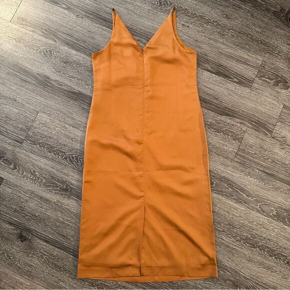 J crew 365 midi copper slip dress - Picture 5 of 6